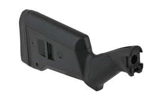 The Magpul SGA Remington 870 stock is made from a lightweight, durable black polymer
